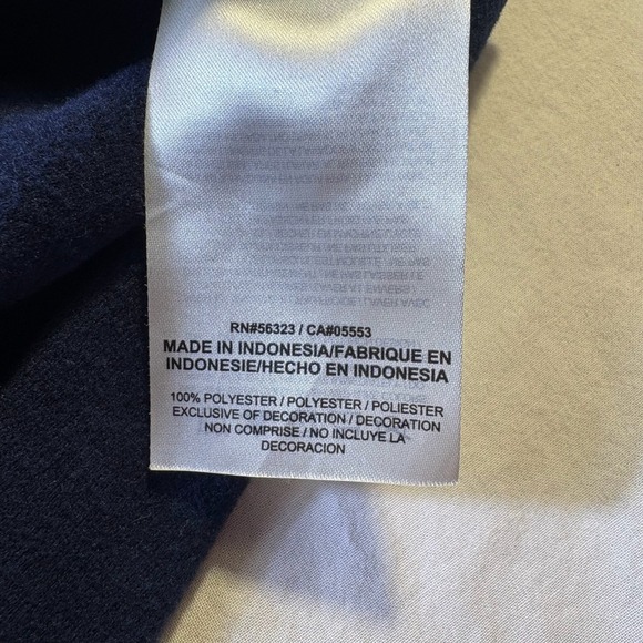 Nike Dri Fit Titan Athletics Pullover Quarter Zip Long Sleeve Shirt Men XL Blue - Picture 7 of 7